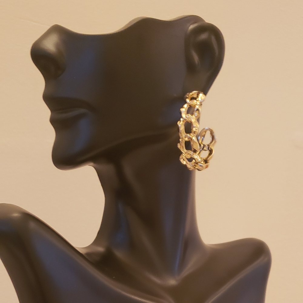 Chain Link Earring - Picture 2 of 2